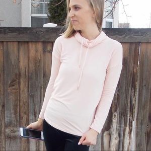 A new day pink cowl neck top
